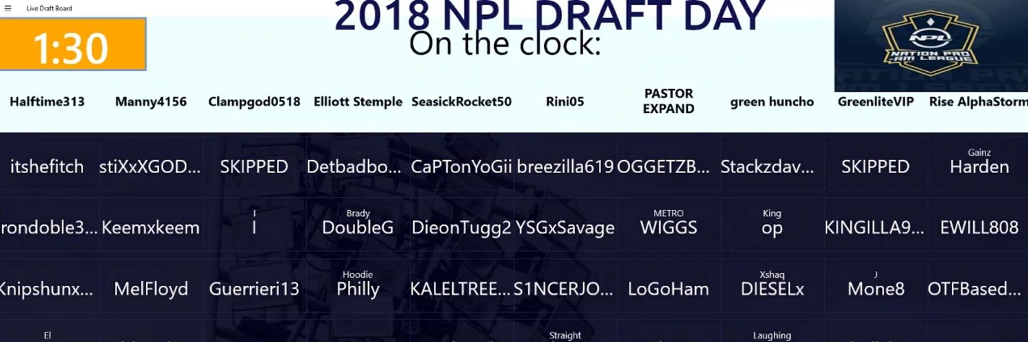 National ProAM League banner