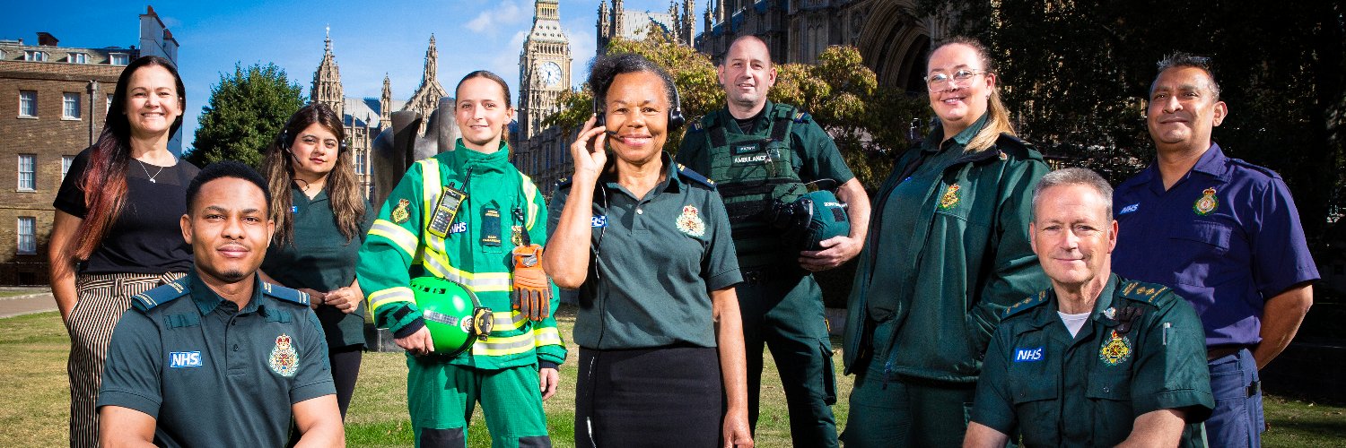 London Ambulance Service's banner