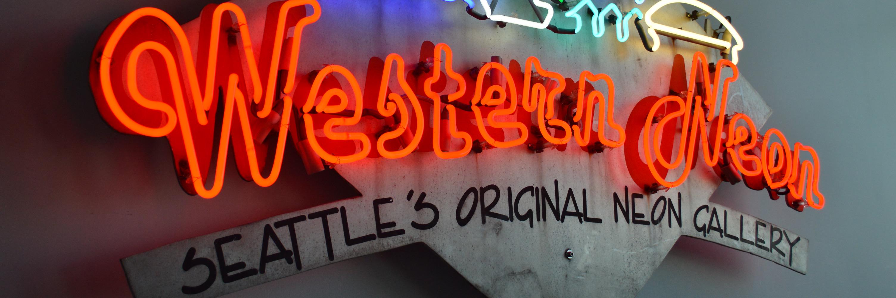 Western Neon banner