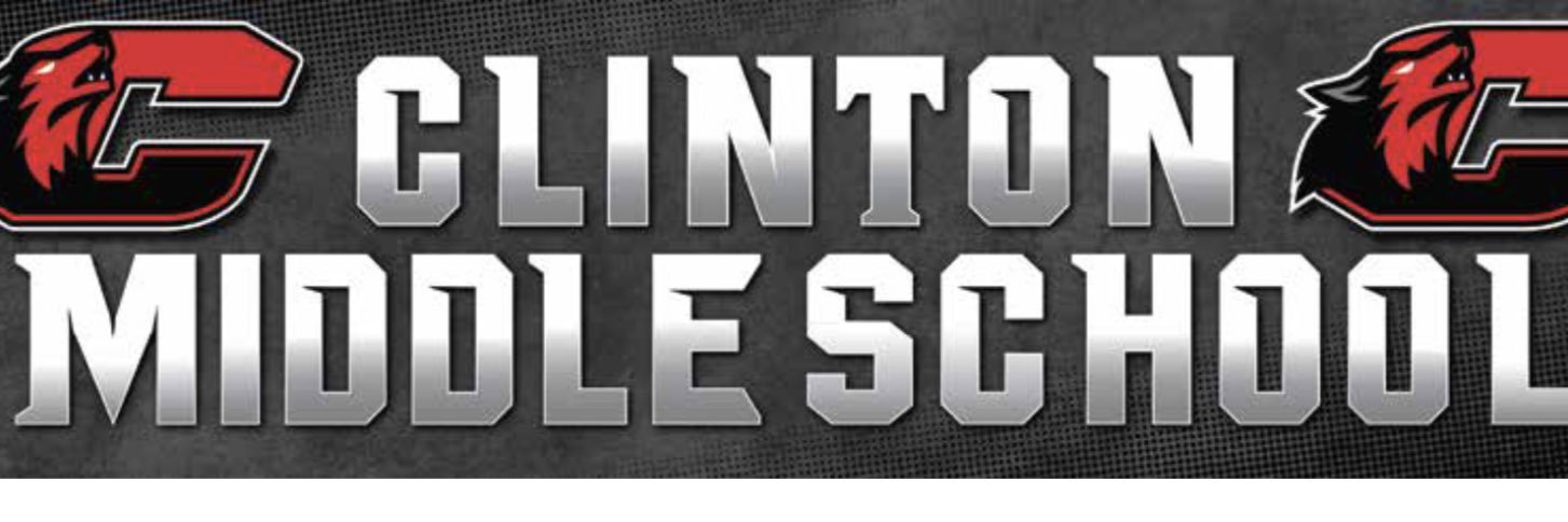 Clinton Middle School's banner