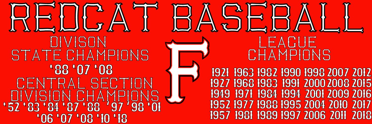 Fowler Redcat Baseball banner
