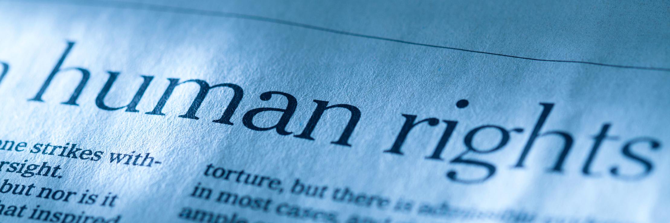 UK Parliament Human Rights Committee's banner