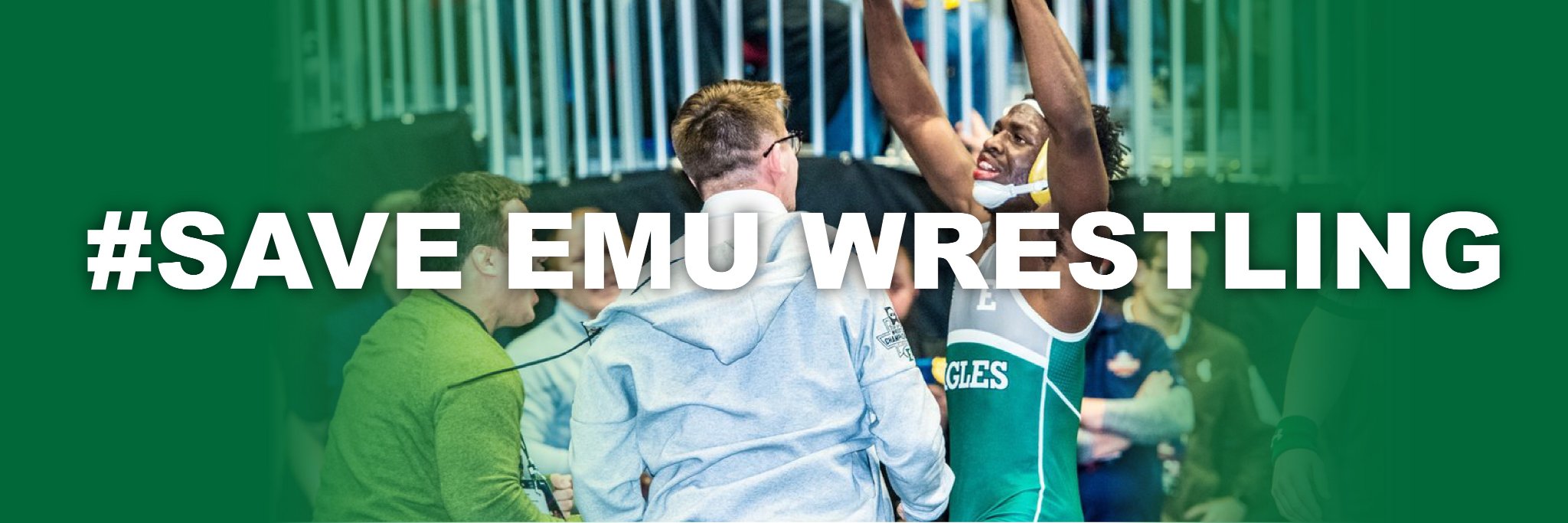 #SaveEMUWrestling banner