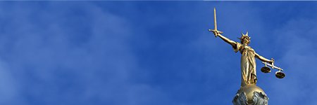 Justice Committee's banner