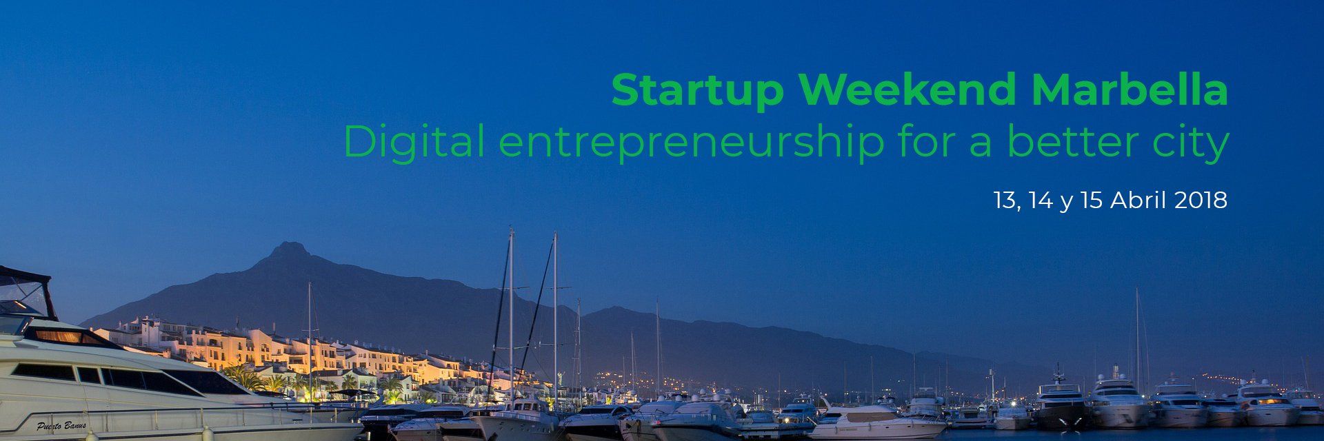 Startup Weekend Marbella banner
