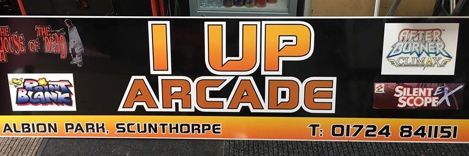 1-UP Arcade banner