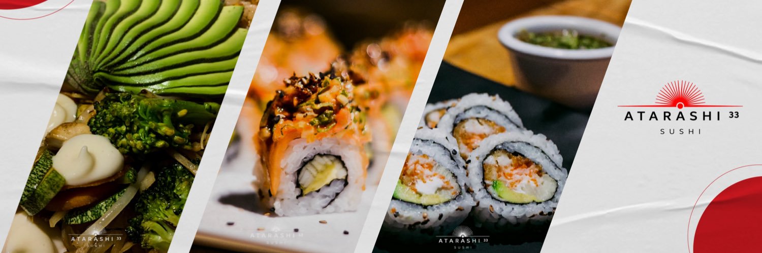 Atarashi 33 Sushi banner