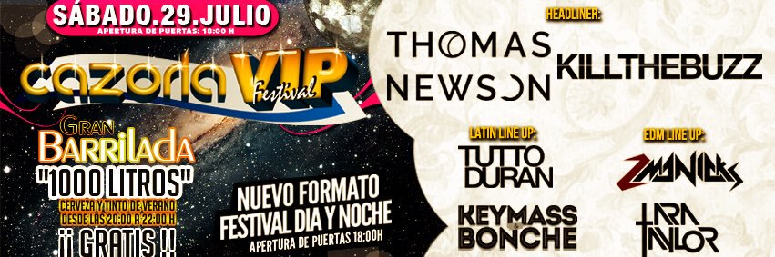 Cazorla Vip Festival banner