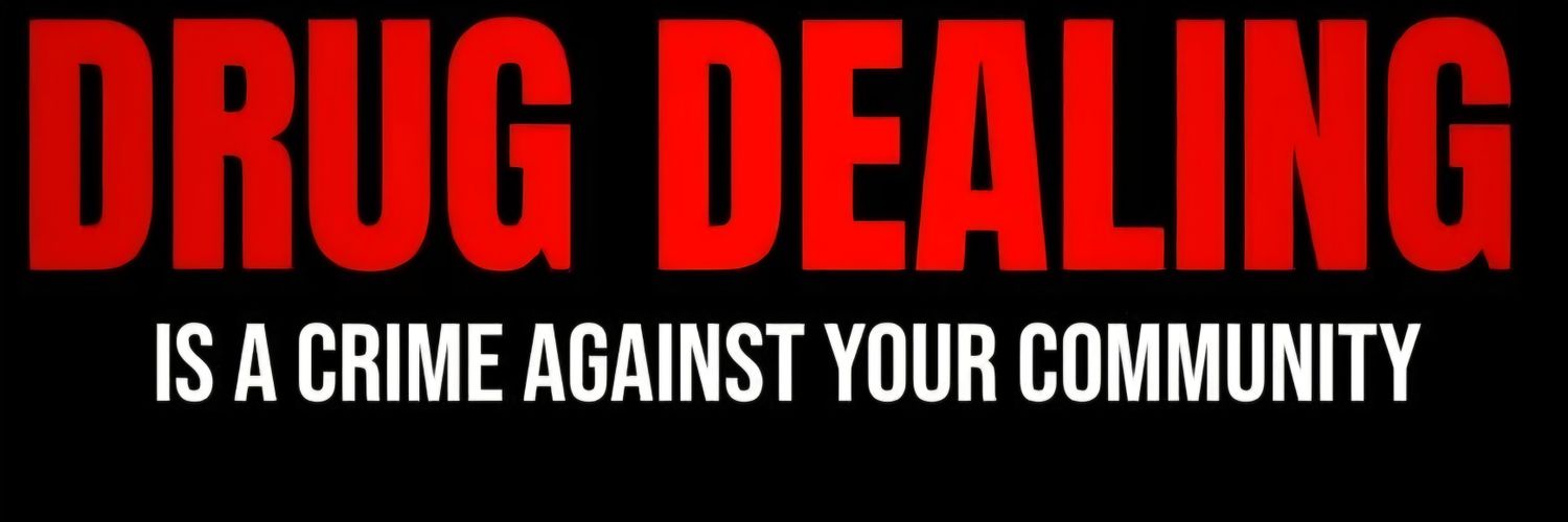 George From The Shankill REPORT ALL DRUG DEALERS banner