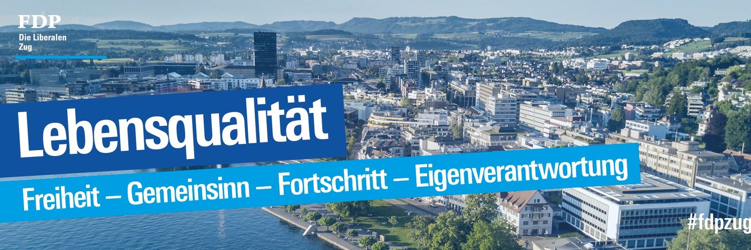 FDP.Die Liberalen Kanton Zug banner