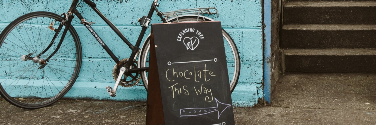 Exploding Tree Chocolate banner