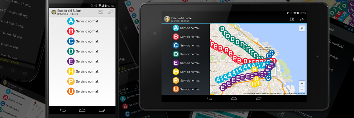 Estado del Subte banner