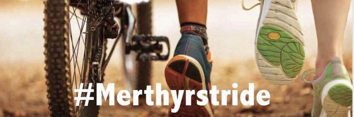 Merthyr Tydfil Stride and Ride banner