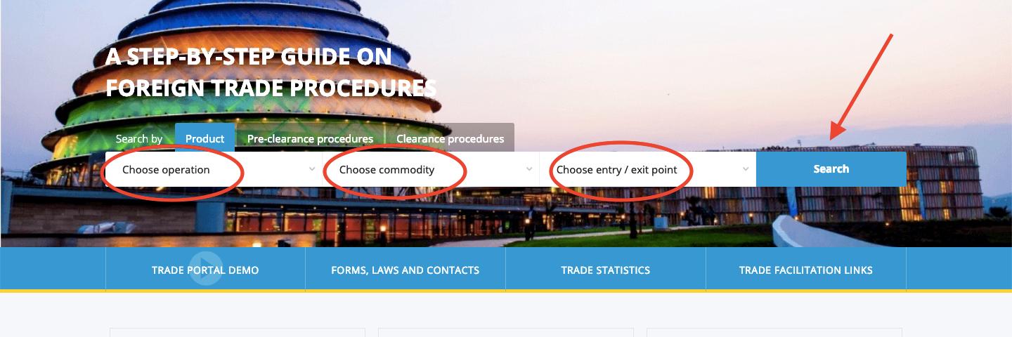 Rwanda Trade Portal banner