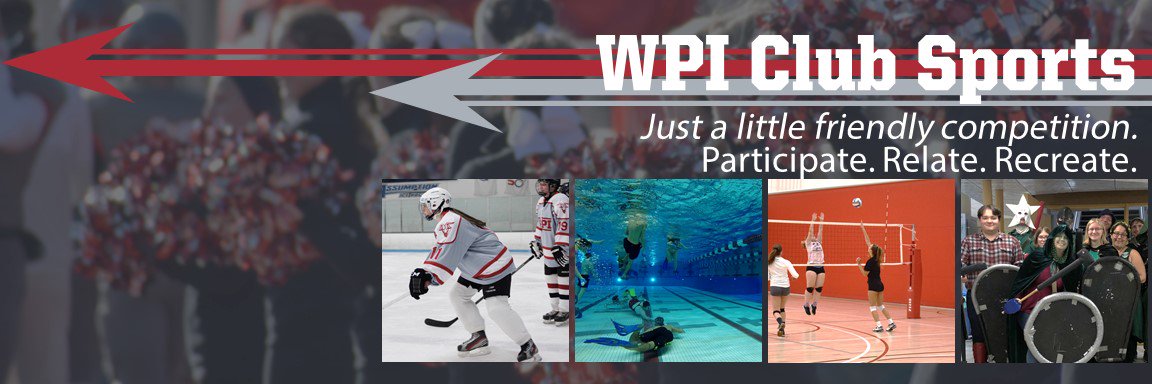 WPI Club Sports banner