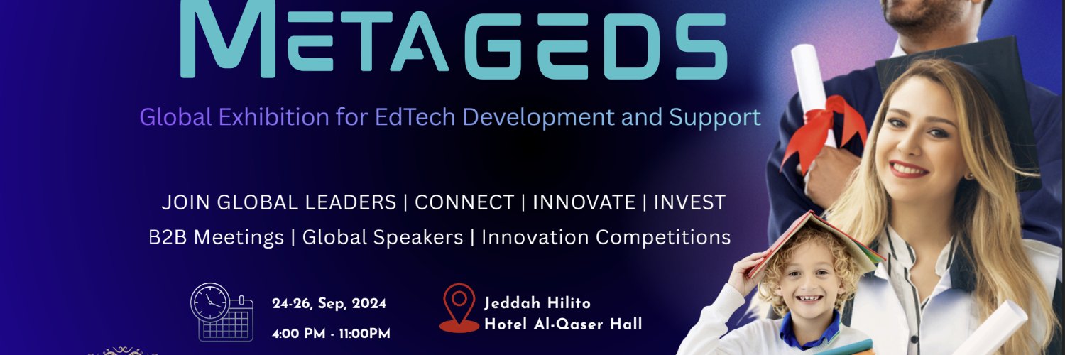 المعرض الدولي للتطوير والدعم التعليميMetaGEDS EXPO banner