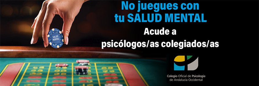 Ψ Psicología Andalucía Occidental Colegio Oficial banner