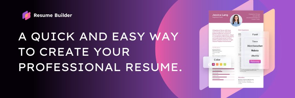 Resume Builder banner