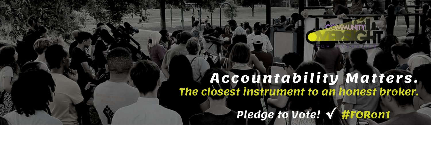 Community Oversight Nashville banner