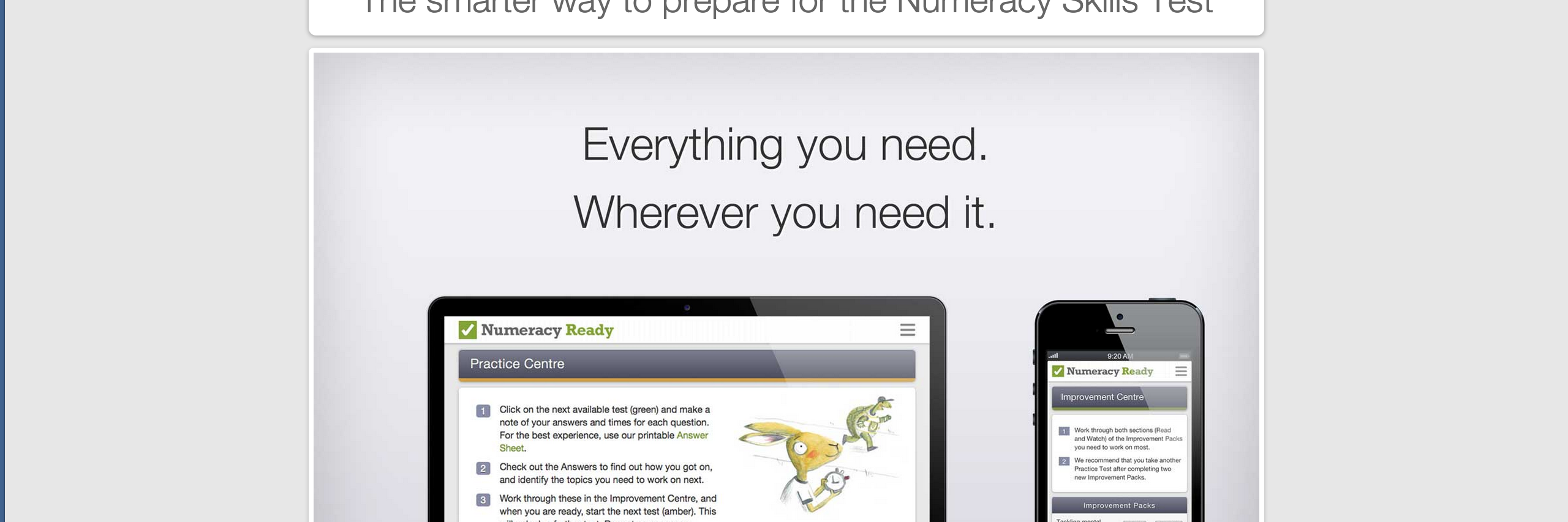 Numeracy Ready banner