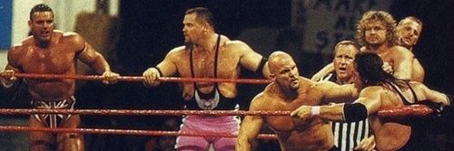 90s WWE's banner