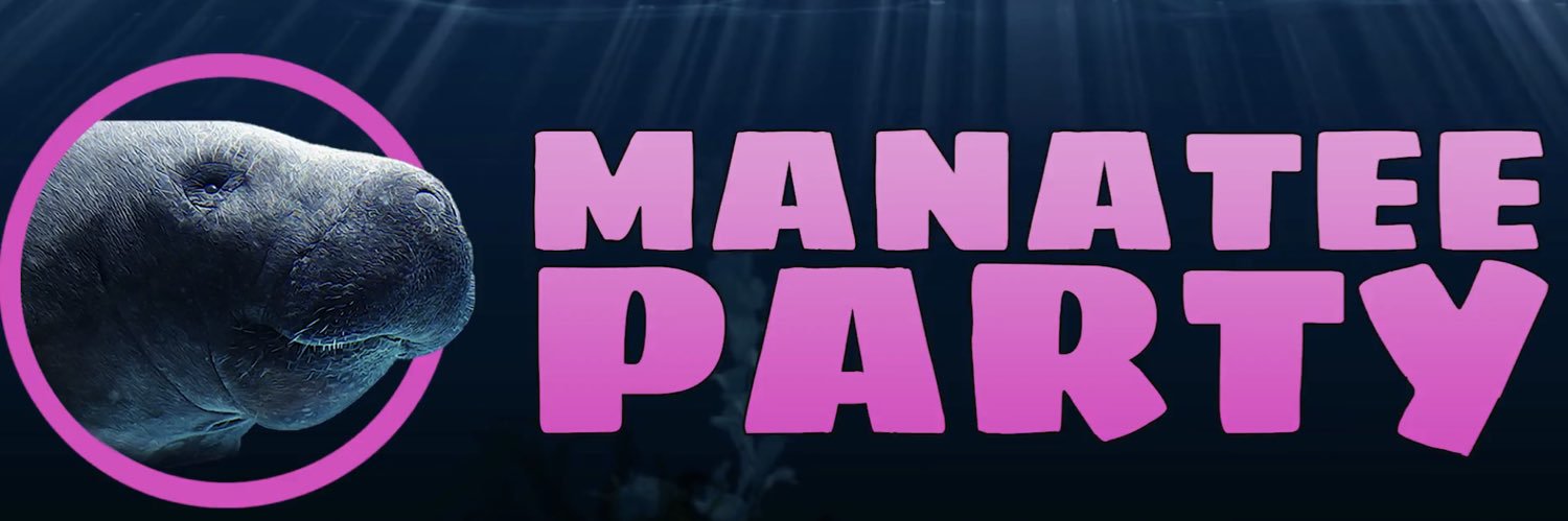 Manatee Party banner