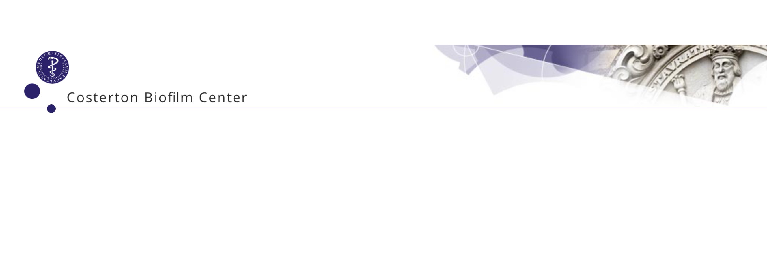 Costerton Biofilm Center, University of Copenhagen banner