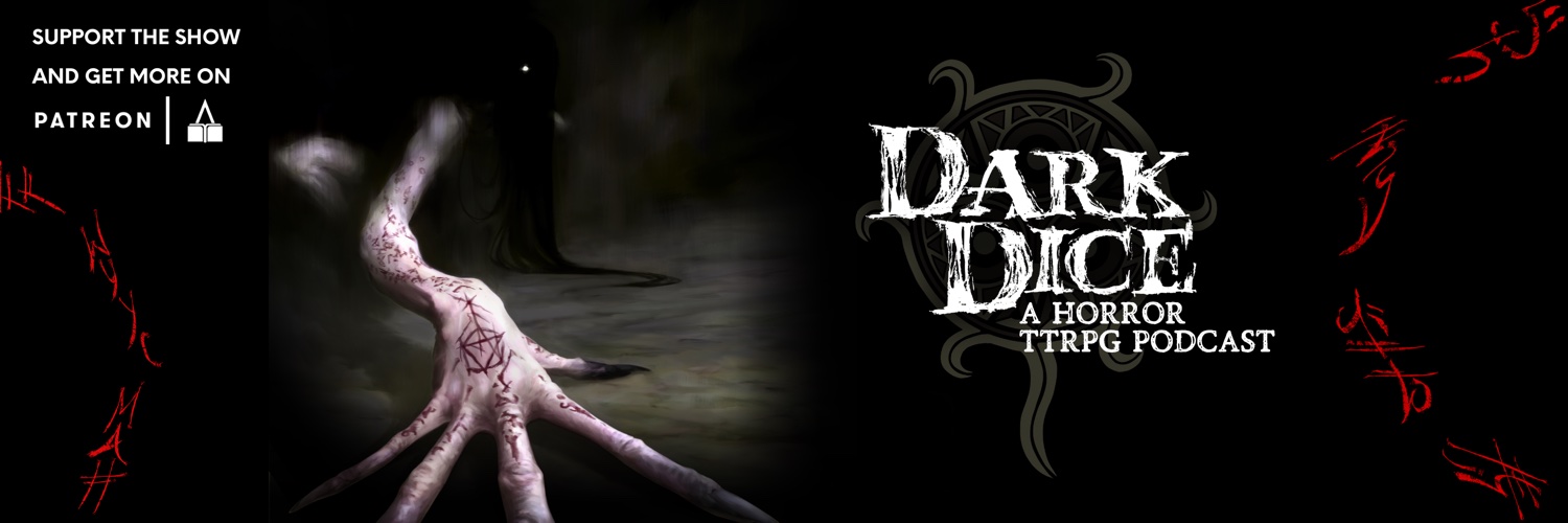 The Dark Dice Podcast banner
