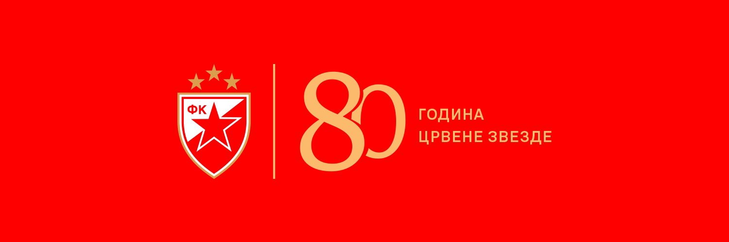 FK Crvena zvezda in English's banner