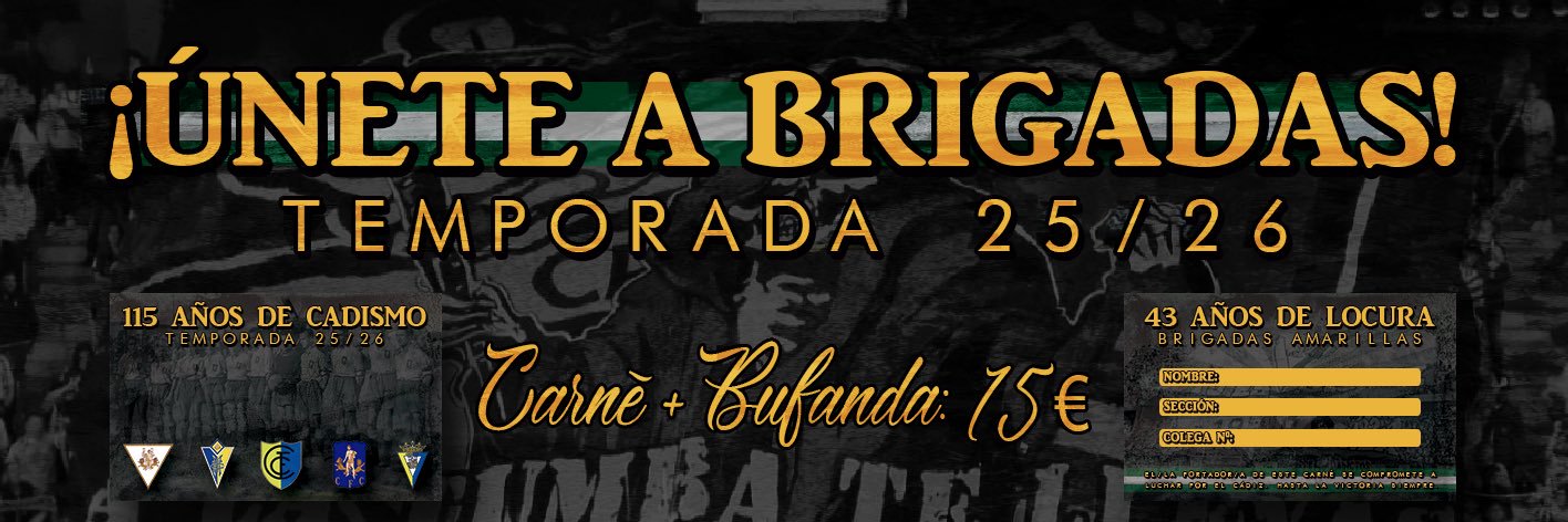 Material Brigadas Amarillas banner