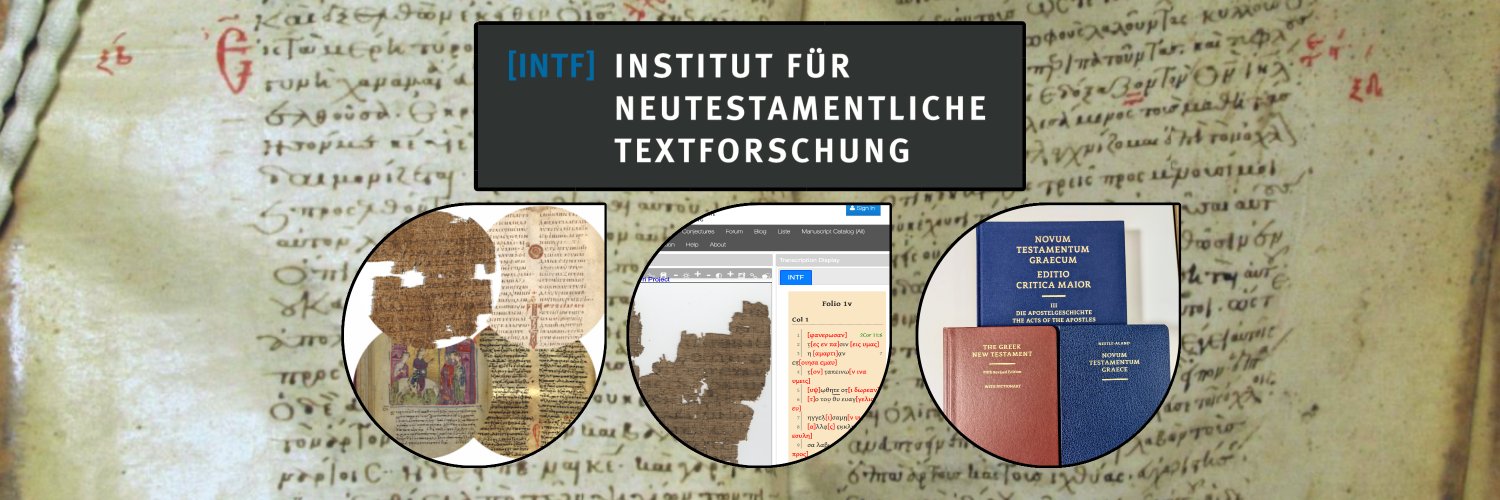 Institut für Neutestamentliche Textforschung's banner