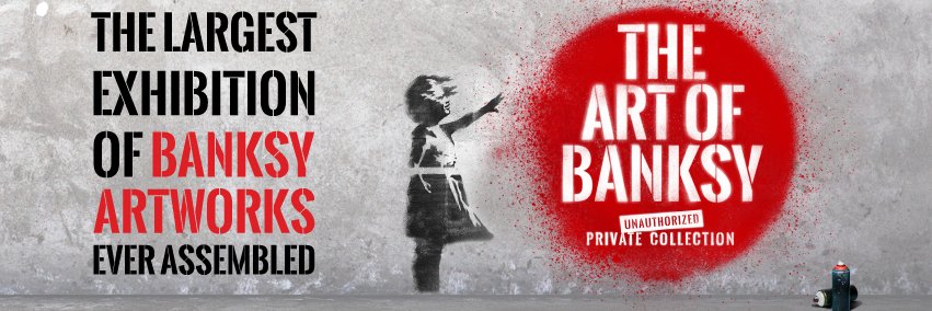 Banksy Exhibit banner