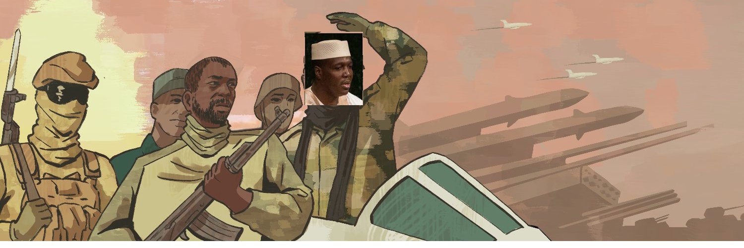 Bridges from Bamako's banner