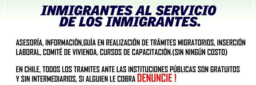Corporación Inmigrantes Unidos Los Lagos banner