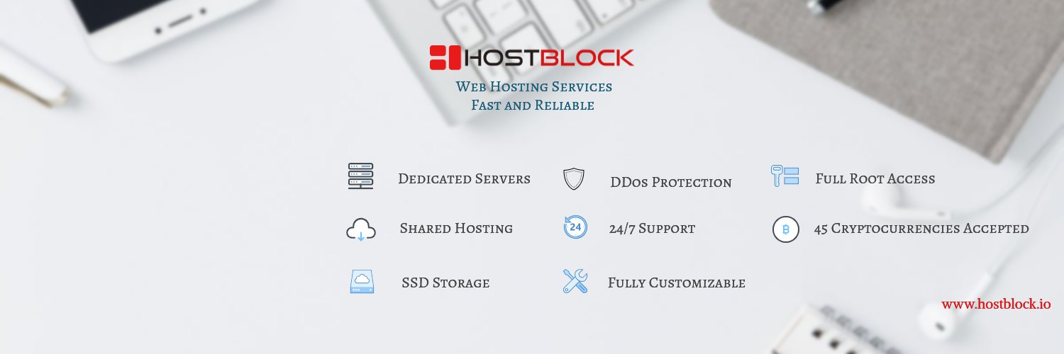 HostBlockio's profile banner image