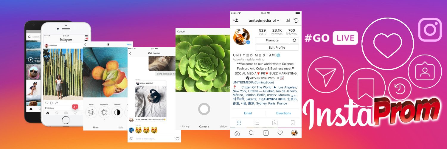 Instaprom's profile banner image