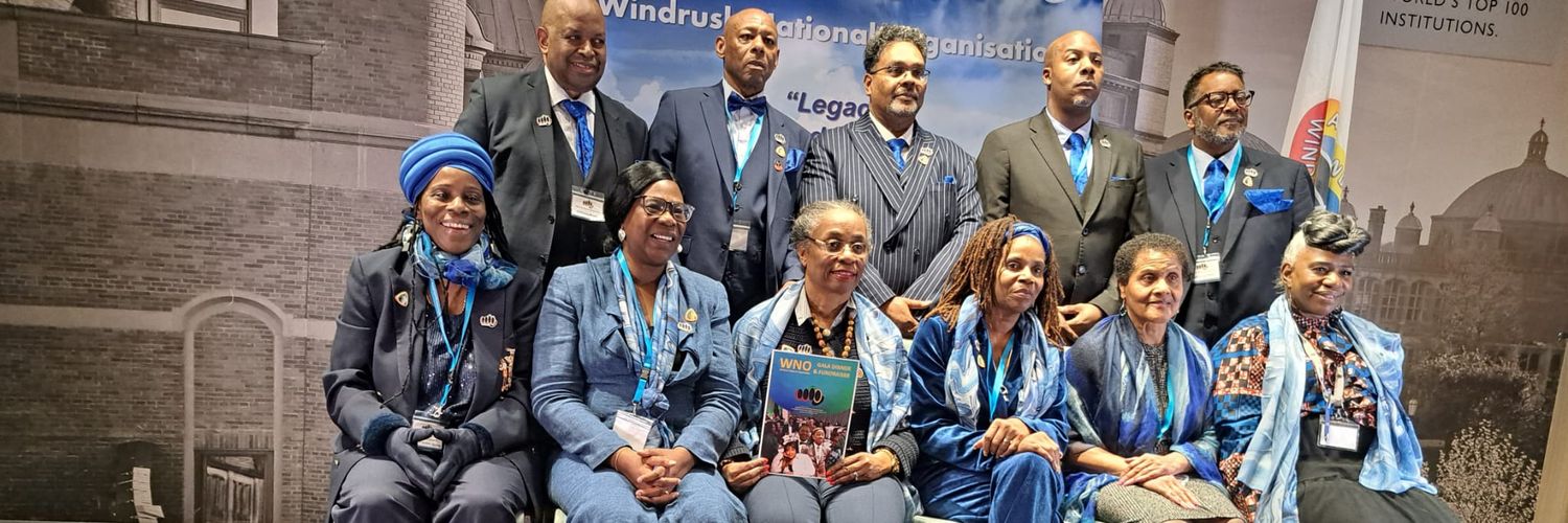 Windrush National Organisation WNO. W.Movement UK banner