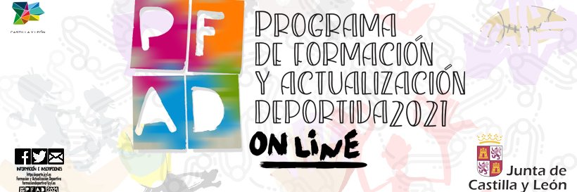 PFAD JCYL Programa Formación Actualización Deporti banner