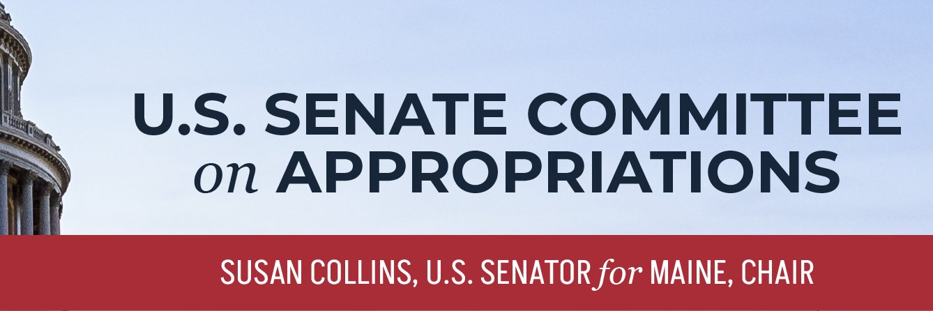 Senate GOP Appropriations Committee banner