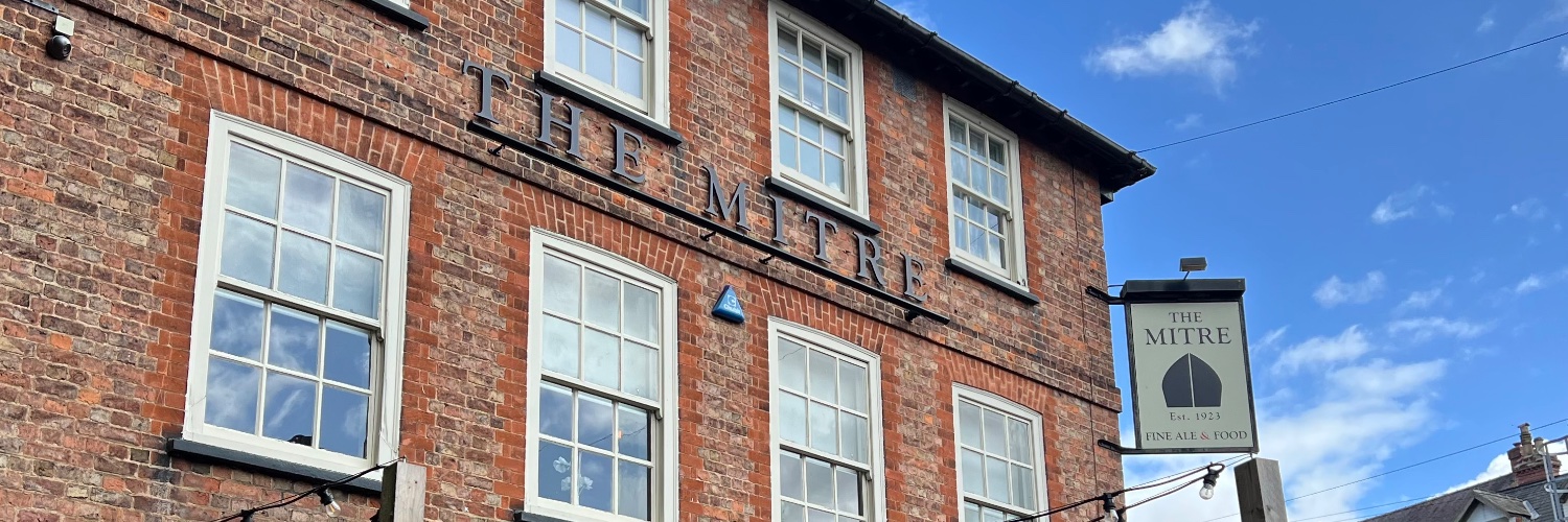 The Mitre banner