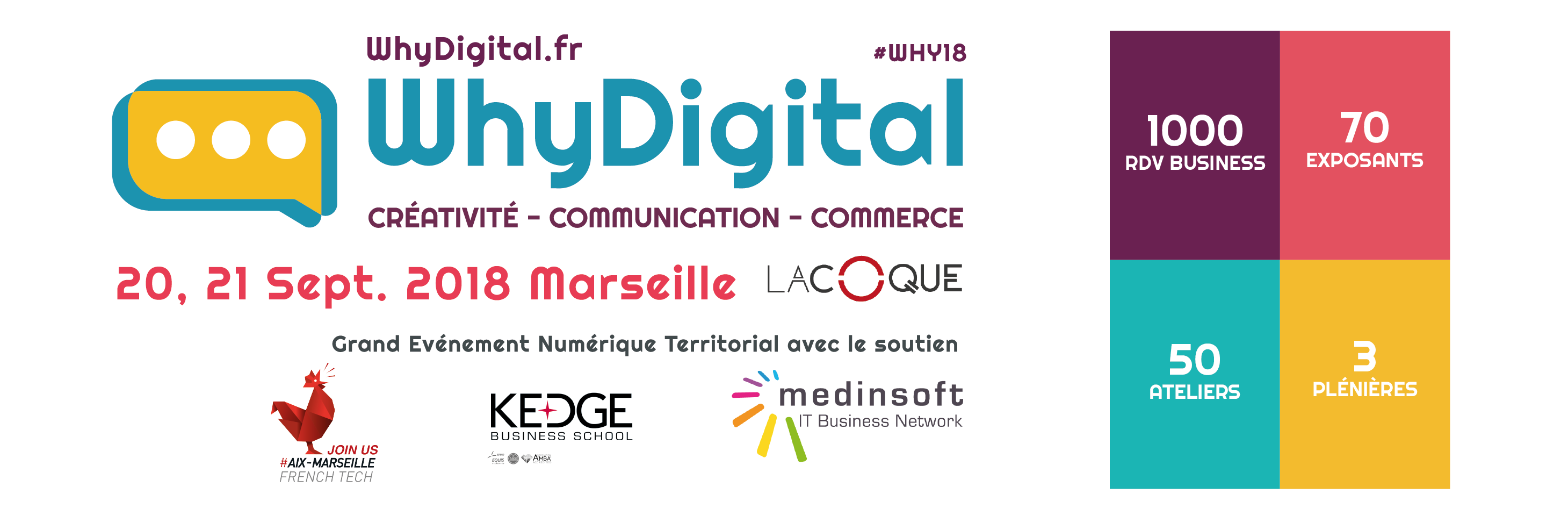 Why Digital : Créativité, Communication, Commerce banner