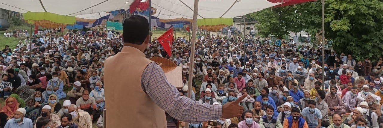 DDC Chairperson Kulgam Mohd Afzal Parrey banner