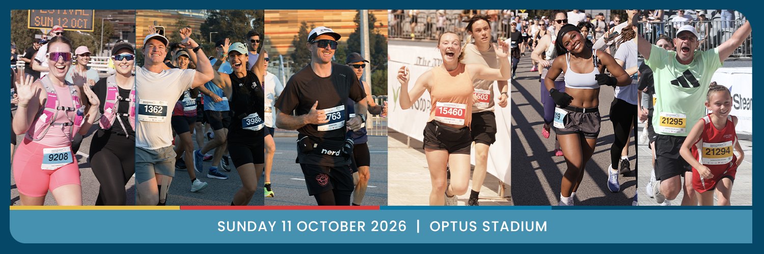 Perth Running Festival banner