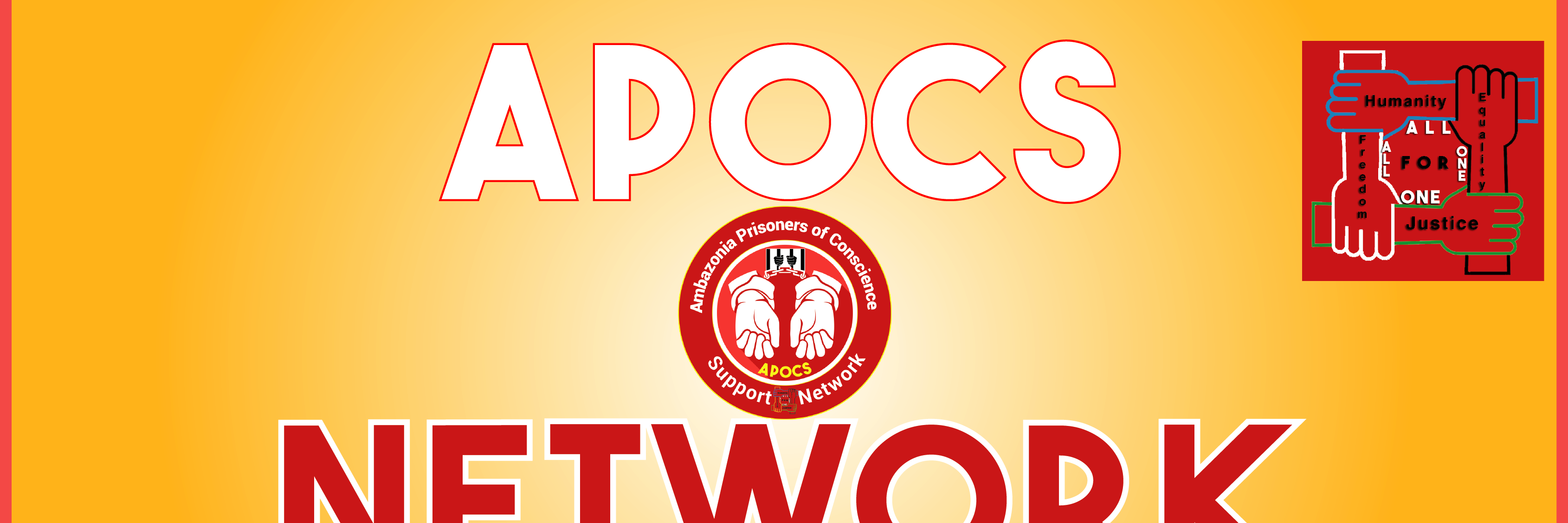 Ambazonia Prisoners of Conscience Support Network banner