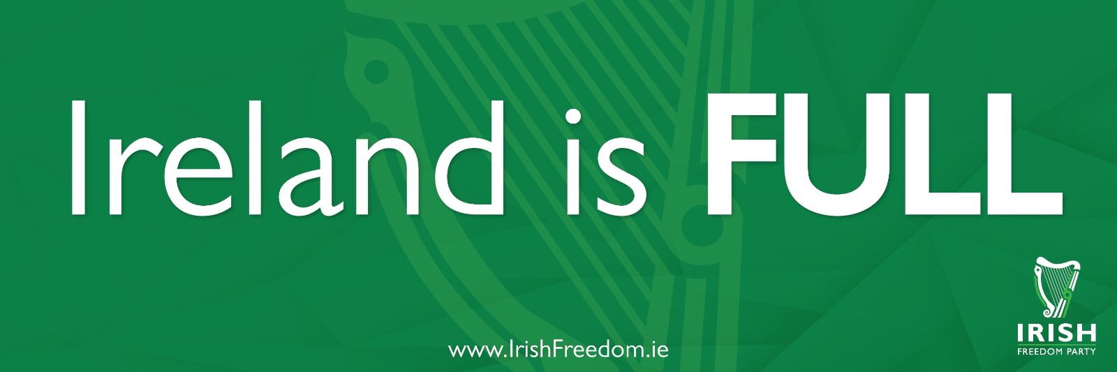 Irish Freedom Party's banner