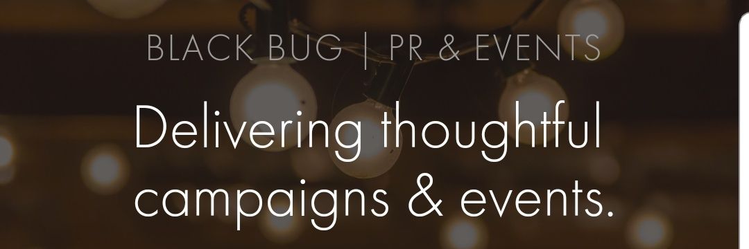 Black Bug PR and Events banner