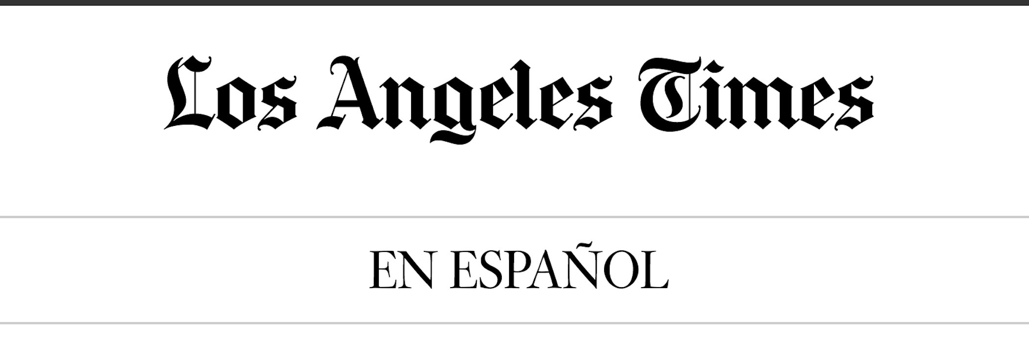 LA Times en Español's banner