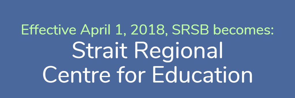 Strait Regional School Board banner