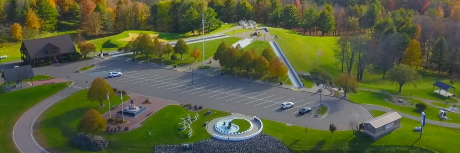 The Highground Veterans Memorial Park banner