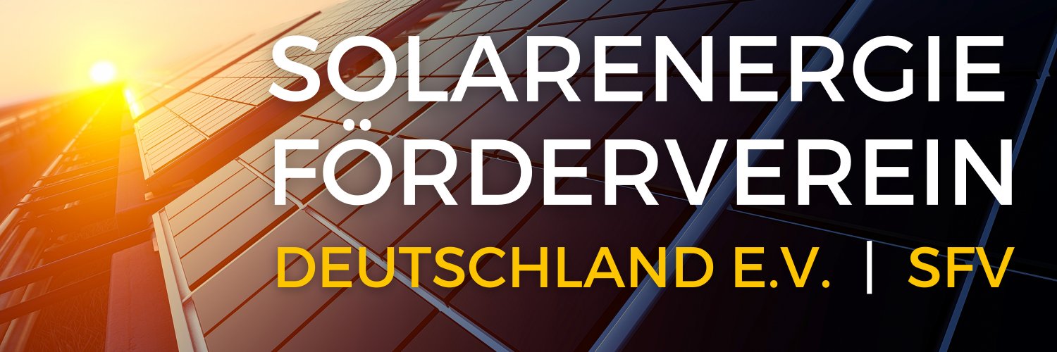 Solarenergie Förderverein Deutschland e.V. | SFV's banner